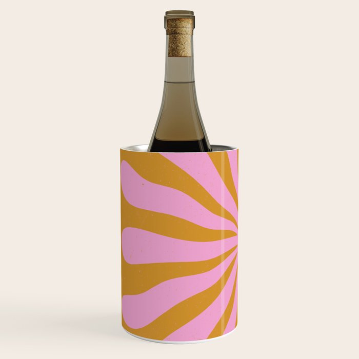 Cute Retro Sun Face  Wine Chiller Gallery Image 2