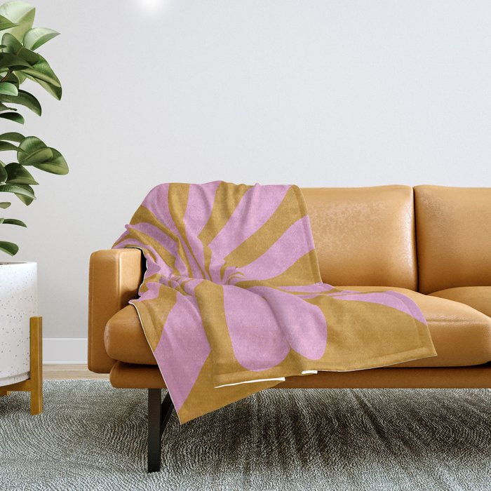 Cute Retro Sun Face  Throw Blanket Gallery Image 1