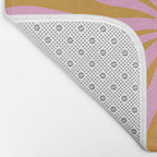 Cute Retro Sun Face  Bath Mat Gallery Image 2