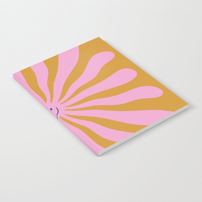 Cute Retro Sun Face  Notebook Gallery Image 2
