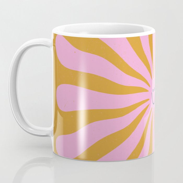 Cute Retro Sun Face  Coffee Mug Gallery Image 3