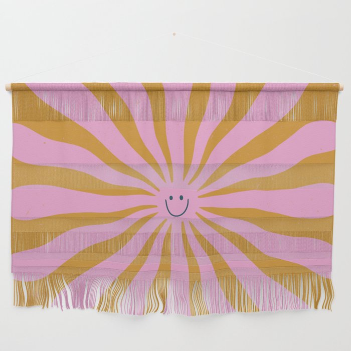 Cute Retro Sun Face  Wall Hanging Gallery Image 1