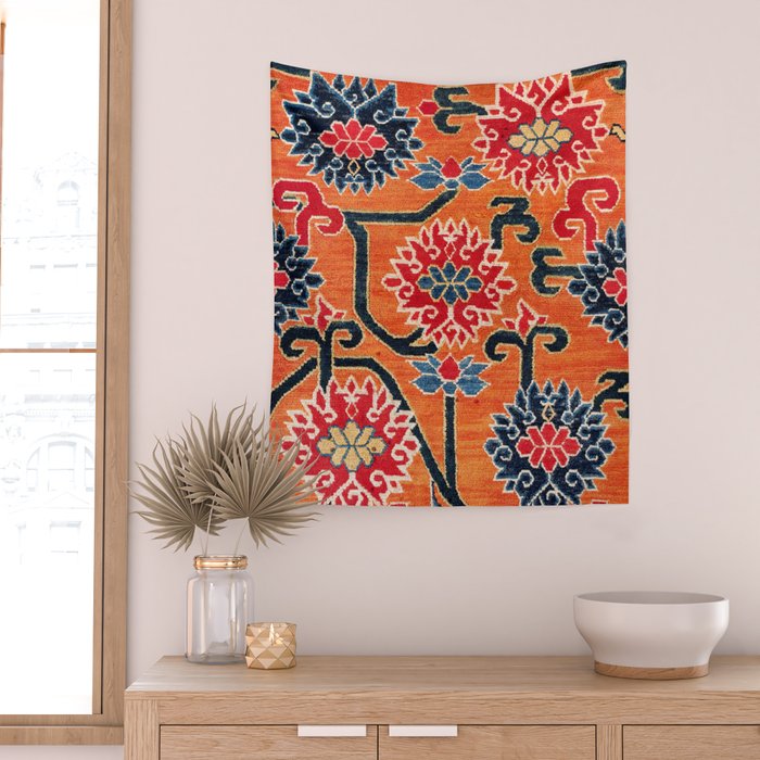 Shigatse South Tibetan Jabuye Rug Print Wall Tapestry Gallery Image 2