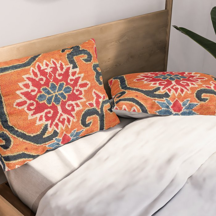 Shigatse South Tibetan Jabuye Rug Print Pillow Sham Gallery Image 2