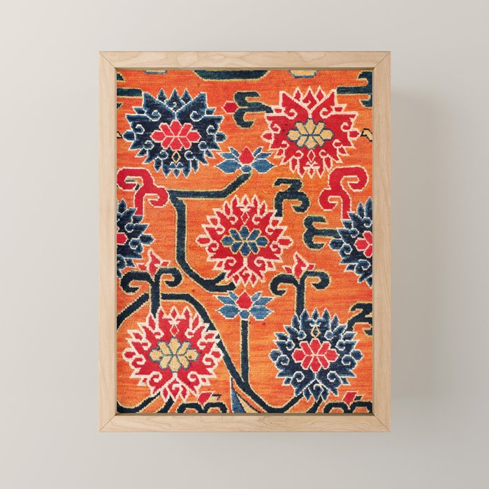 Shigatse South Tibetan Jabuye Rug Print Mini Art Print Gallery Image 1