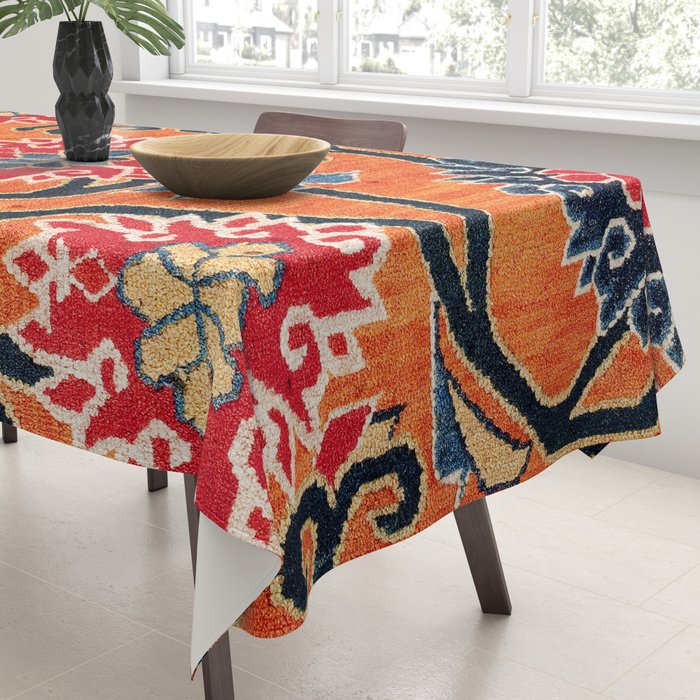 Shigatse South Tibetan Jabuye Rug Print Tablecloth Gallery Image 3