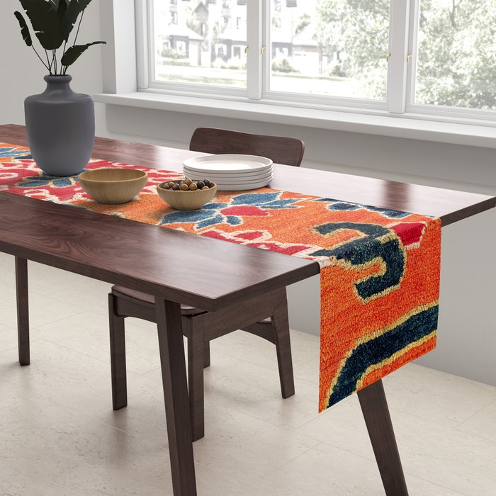 Shigatse South Tibetan Jabuye Rug Print Table Runner Gallery Image 2