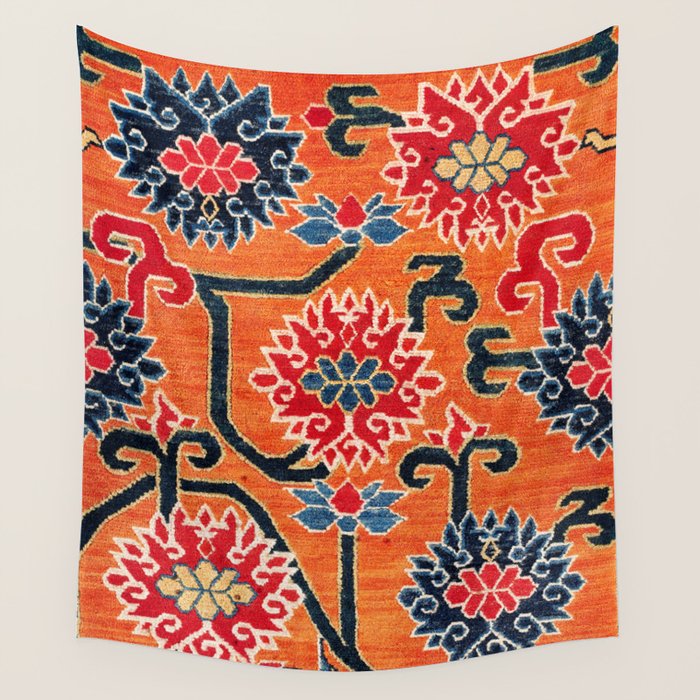 Shigatse South Tibetan Jabuye Rug Print Wall Tapestry Gallery Image 1