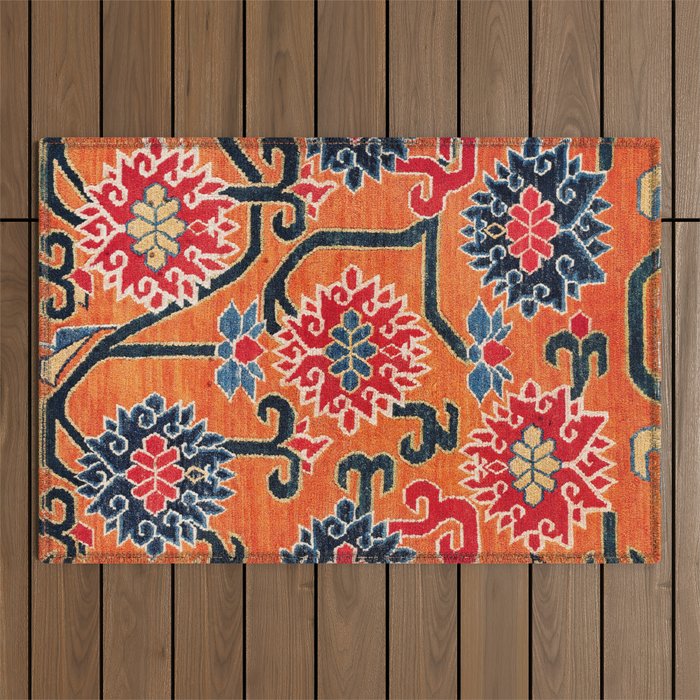 Shigatse South Tibetan Jabuye Rug Print Outdoor Rug Gallery Image 1