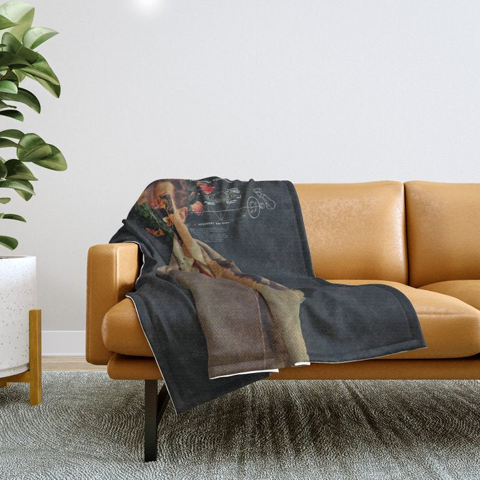The Energy Vibrations Of Atoms Throw Blanket Gallery Image 1