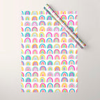 Colorful Rainbows Wrapping Paper Gallery Image 1