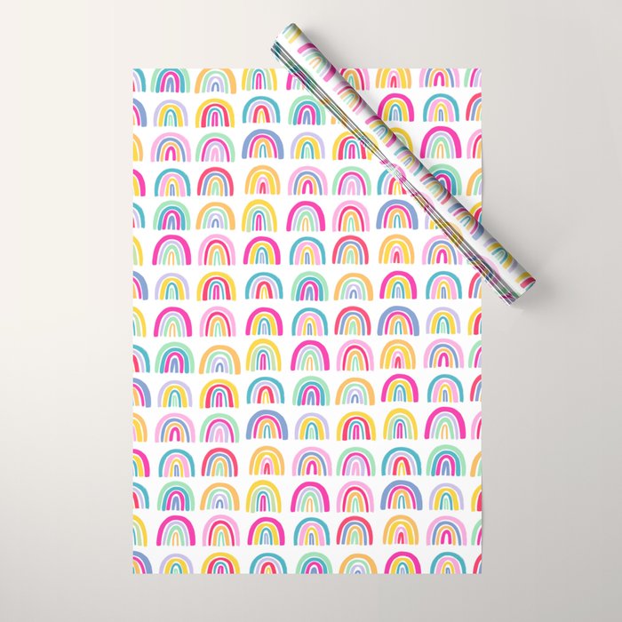 Colorful Rainbows Wrapping Paper Gallery Image 1
