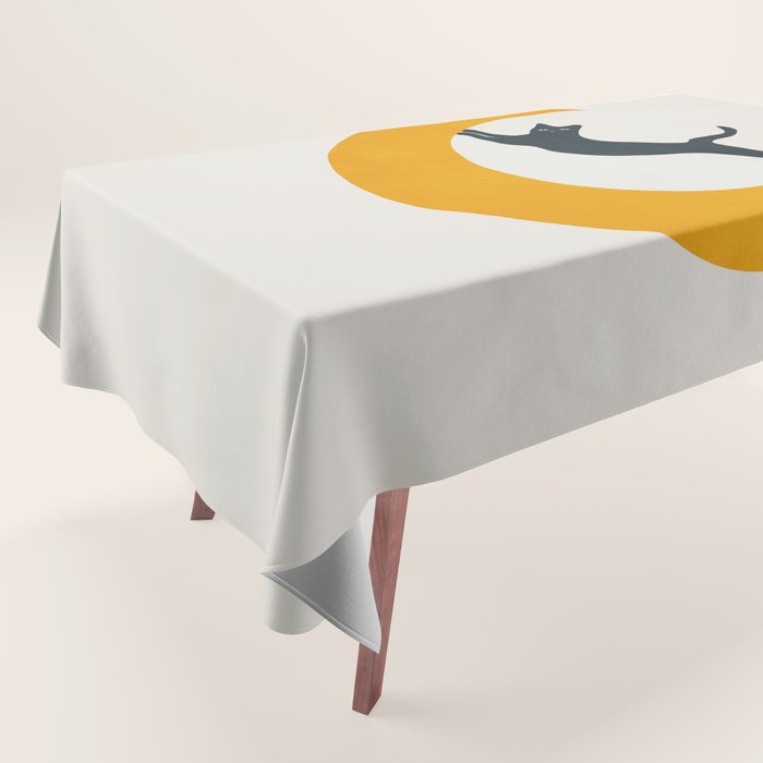 Moon and Cat Tablecloth Gallery Image 1