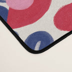 Bold Red and Blue Flower Pattern Desk Mat Gallery Image 4