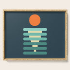 Minimalist ocean Serving Tray Gallery Image 1