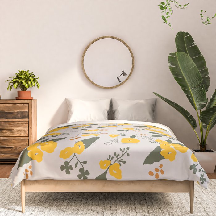 Flower Market Yellow Flowers Comforter Gallery Image 3