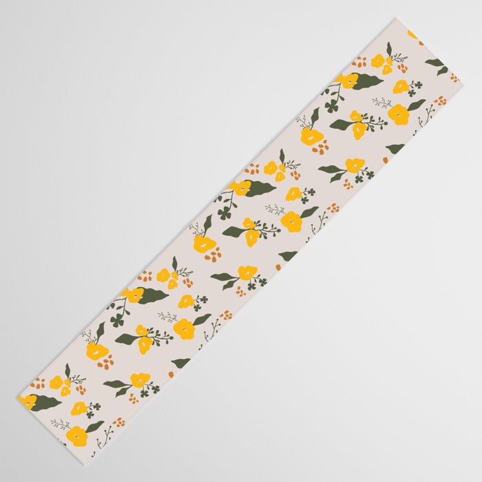 Flower Market Yellow Flowers Table Runner Gallery Image 3