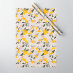 Flower Market Yellow Flowers Wrapping Paper Gallery Image 1