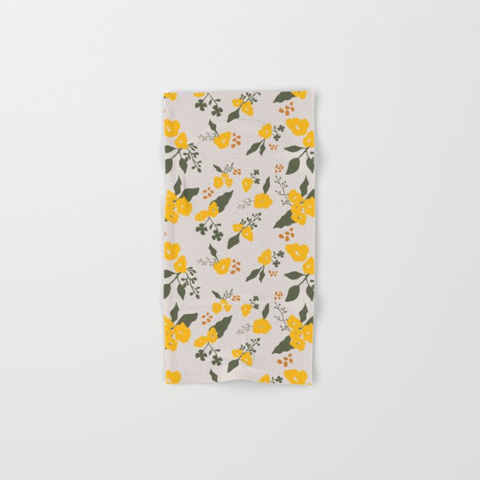 Flower Market Yellow Flowers Bath Towel Gallery Image 1