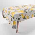 Flower Market Yellow Flowers Tablecloth Gallery Image 1
