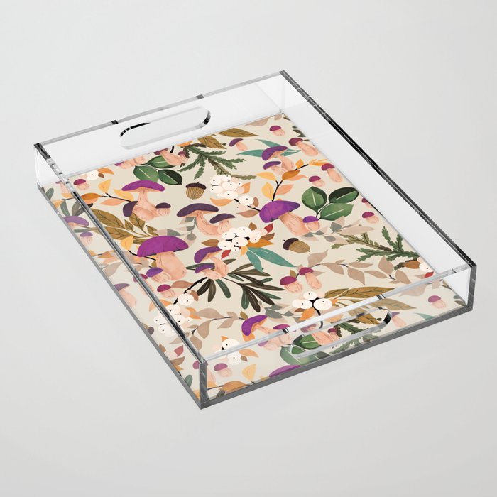 Magic mushroom forest H Acrylic Tray Gallery Image 1