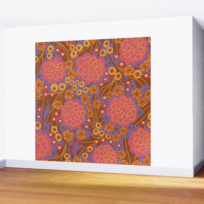 Asters #3 Wall Mural Gallery Image 2