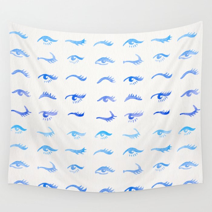 Mascara Envy - Blue OmbrÃ© Palette Wall Tapestry Gallery Image 4
