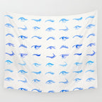 Mascara Envy - Blue OmbrÃ© Palette Wall Tapestry Gallery Image 4