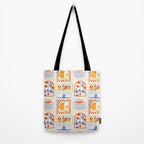 Summer vacation patchwork art pattern Tote Bag Gallery Image 2