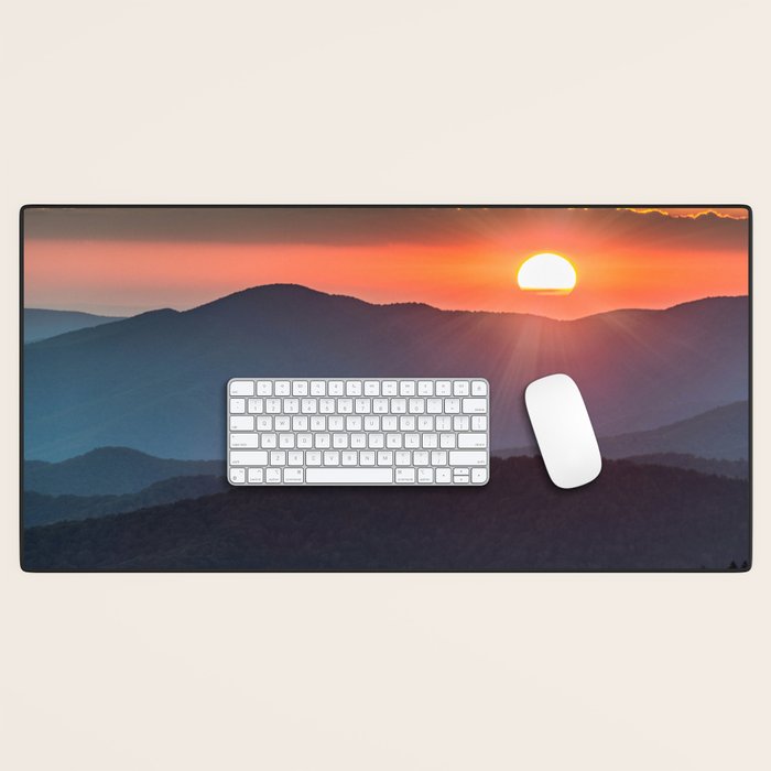 Smoky Mountain National Park Sunset - 19/365 Desk Mat Gallery Image 1