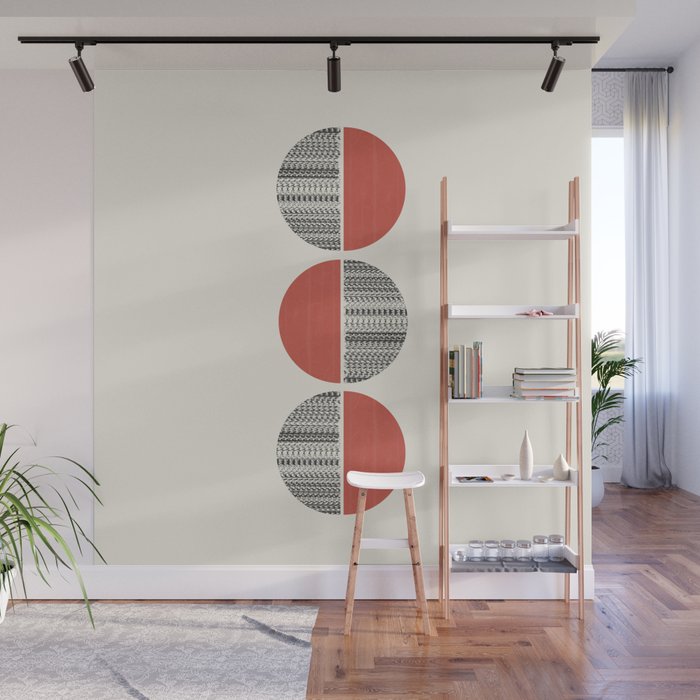 Minimalist circles Wall Mural Gallery Image 1