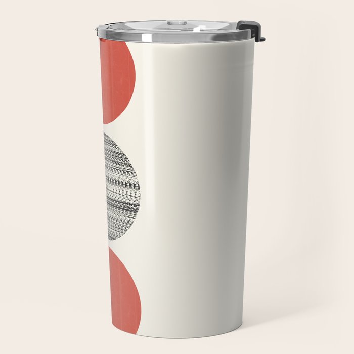 Minimalist circles Travel Mug Gallery Image 2