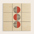 Minimalist circles Wood Wall Art Gallery Image 1