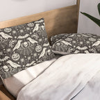 All Hallows' Eve - Black Ivory Halloween Pillow Sham Gallery Image 2