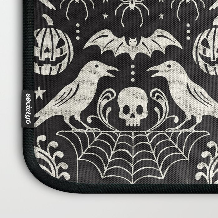 All Hallows' Eve - Black Ivory Halloween Laptop Sleeve Gallery Image 3