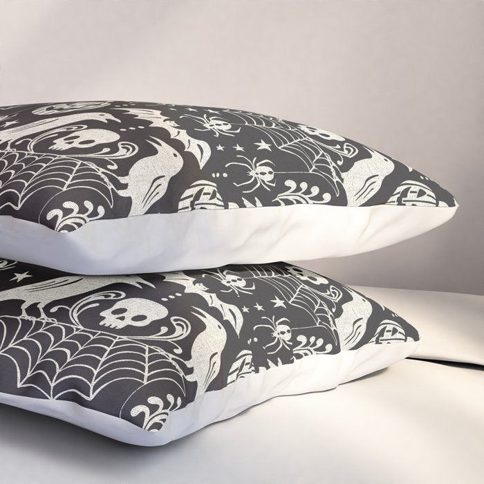 All Hallows' Eve - Black Ivory Halloween Pillow Sham Gallery Image 3