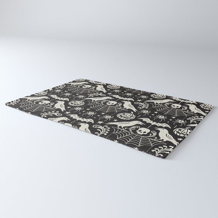 All Hallows' Eve - Black Ivory Halloween Rug Gallery Image 3