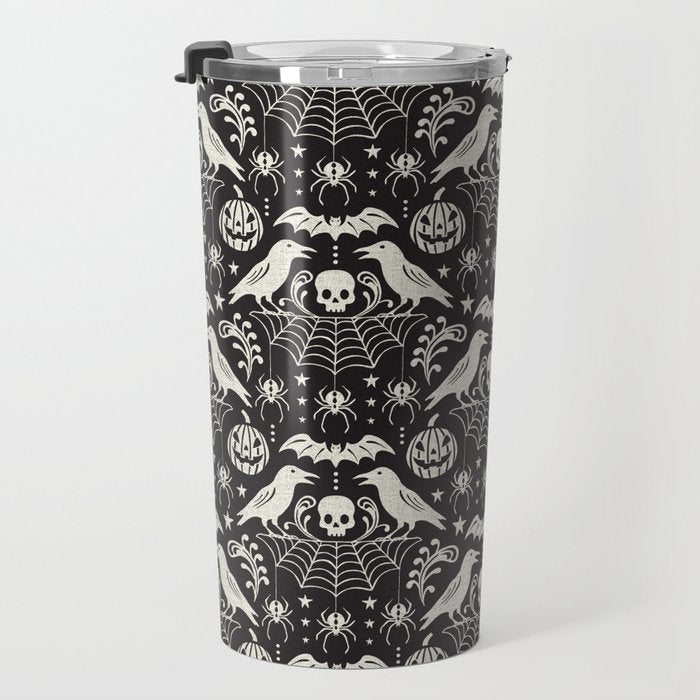 All Hallows' Eve - Black Ivory Halloween Travel Mug Gallery Image 3