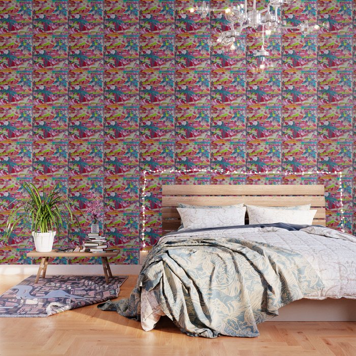 Confetti: A colorful abstract design in neon pink, neon green, and neon blue Wallpaper Gallery Image 3