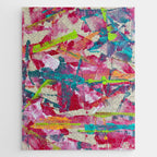 Confetti: A colorful abstract design in neon pink, neon green, and neon blue Jigsaw Puzzle Gallery Image 1