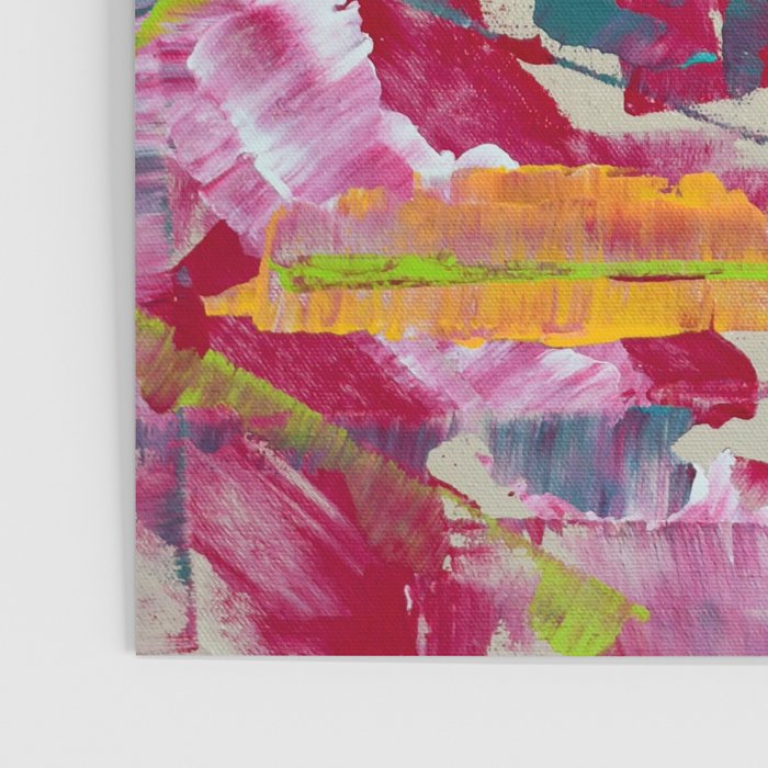 Confetti: A colorful abstract design in neon pink, neon green, and neon blue Poster Gallery Image 3