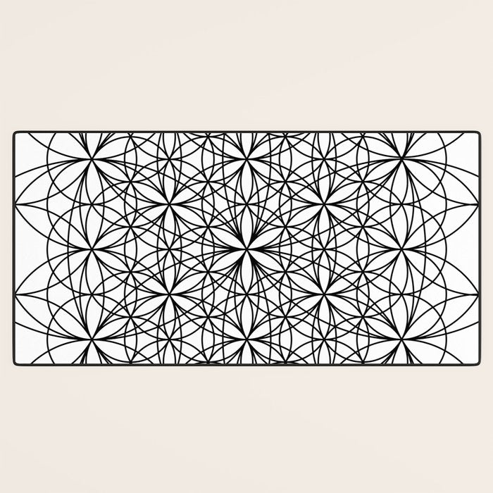 Flower of life sacred geometry Desk Mat Gallery Image 3