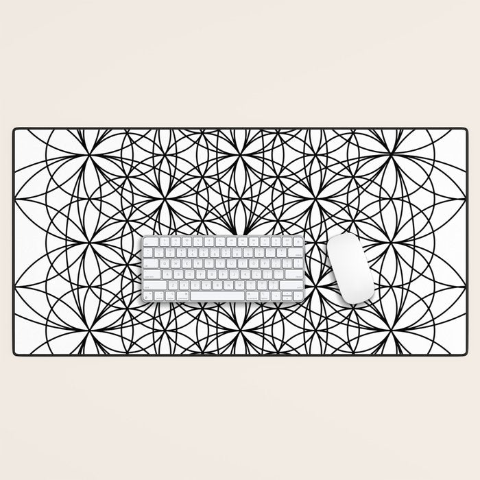 Flower of life sacred geometry Desk Mat Gallery Image 1