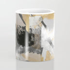 Gold leaf black, geometrical abstract Coffee Mug Gallery Image 4