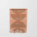 Abstraction Shapes 17 in Terracotta Shades (Moon Phase Abstract)  Wall Hanging Gallery Image 1