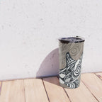 Orca Killer Whale Tribal Tattoo Tlingit Taupe Ink Travel Mug Gallery Image 4
