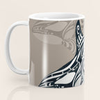 Orca Killer Whale Tribal Tattoo Tlingit Taupe Ink Coffee Mug Gallery Image 3