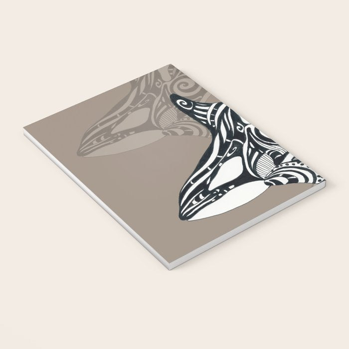 Orca Killer Whale Tribal Tattoo Tlingit Taupe Ink Notebook Gallery Image 3