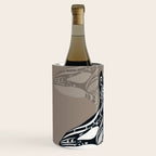 Orca Killer Whale Tribal Tattoo Tlingit Taupe Ink Wine Chiller Gallery Image 2