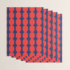 Ember and Navy Bubble Chain Wrapping Paper Gallery Image 3
